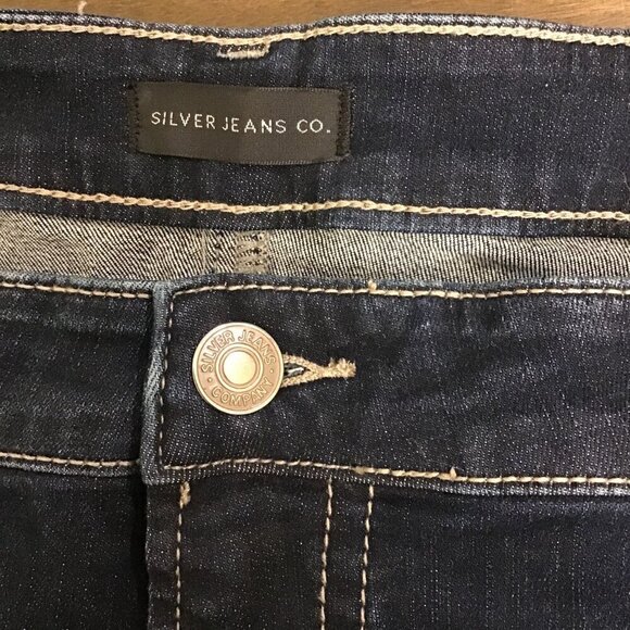 Silver Jeans 46x32 Tag Grayson Men’s Dark Wash Classic-Fit Jeans Actual 48x31 - Picture 7 of 10